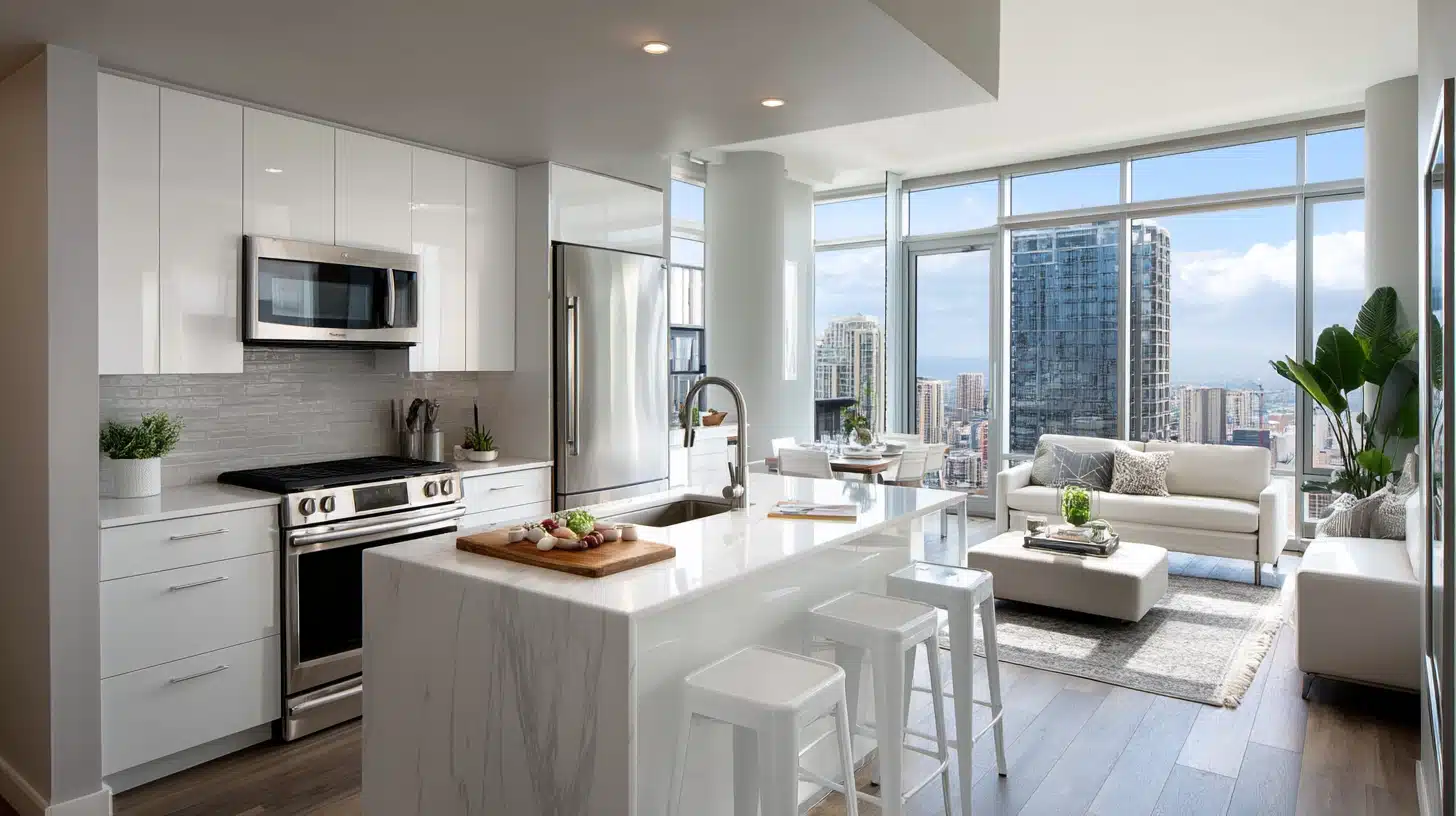 Contentcreationteamkova Modern Apartment Kitchen With White Fla A9Fb7654 308F 4874 9F6B 1085209C900F
