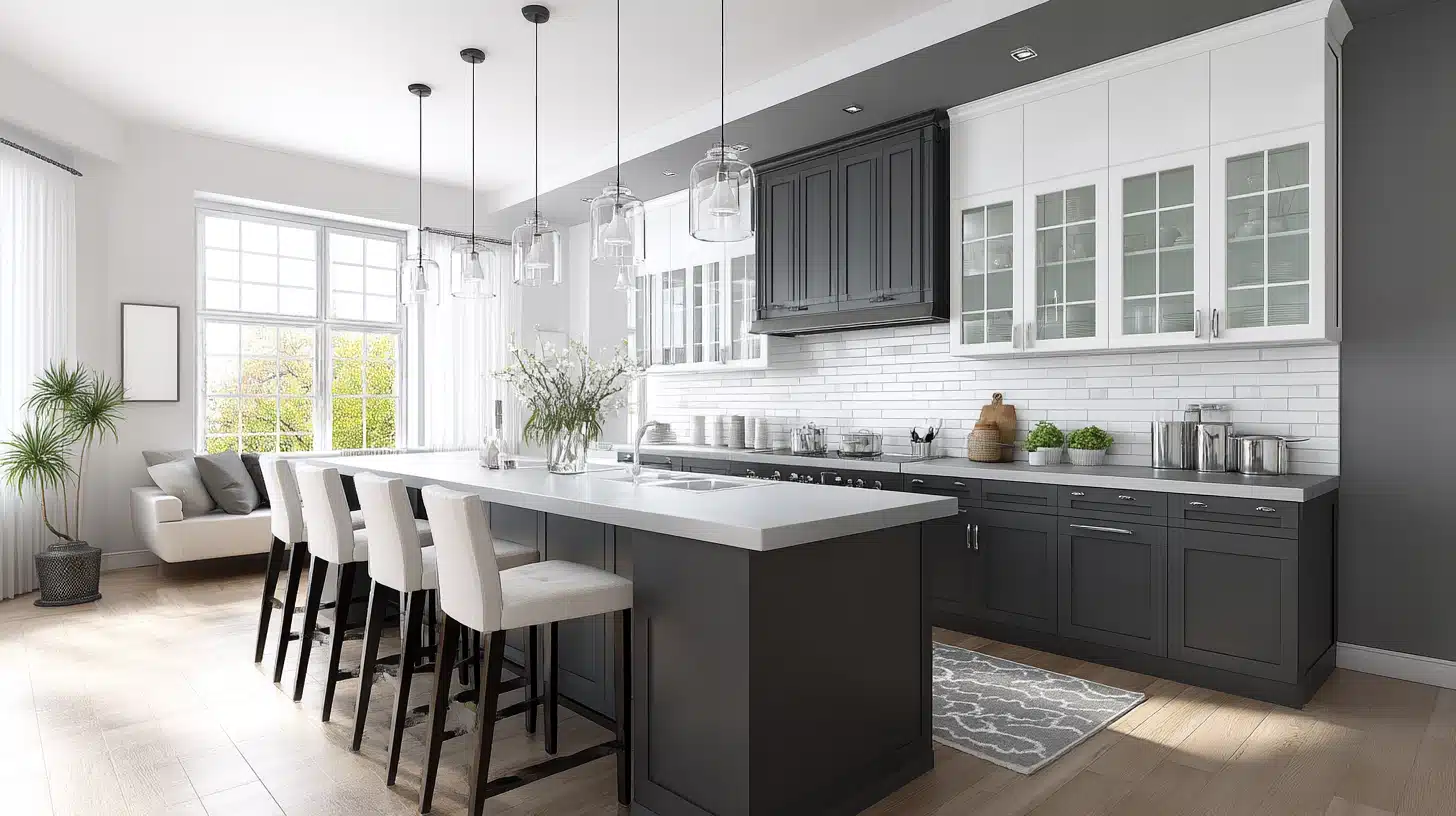 Contentcreationteamkova Dark Gray Kitchen Cabinets With White U 30A6967B 1693 429F Ba0B E8F111757D69