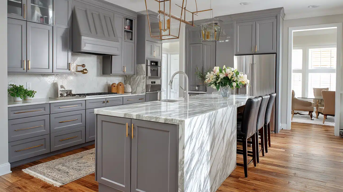 Contentcreationteamkova Medium Gray Shaker Cabinets With Marble 1D55D588 7810 43F6 8C37 68A2Ff28B4D6