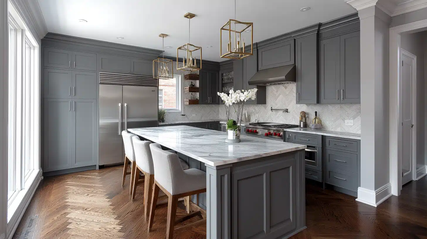 Contentcreationteamkova Medium Gray Shaker Cabinets With Marble 78D00317 D3F8 4A08 938F 99Ff61011Fff