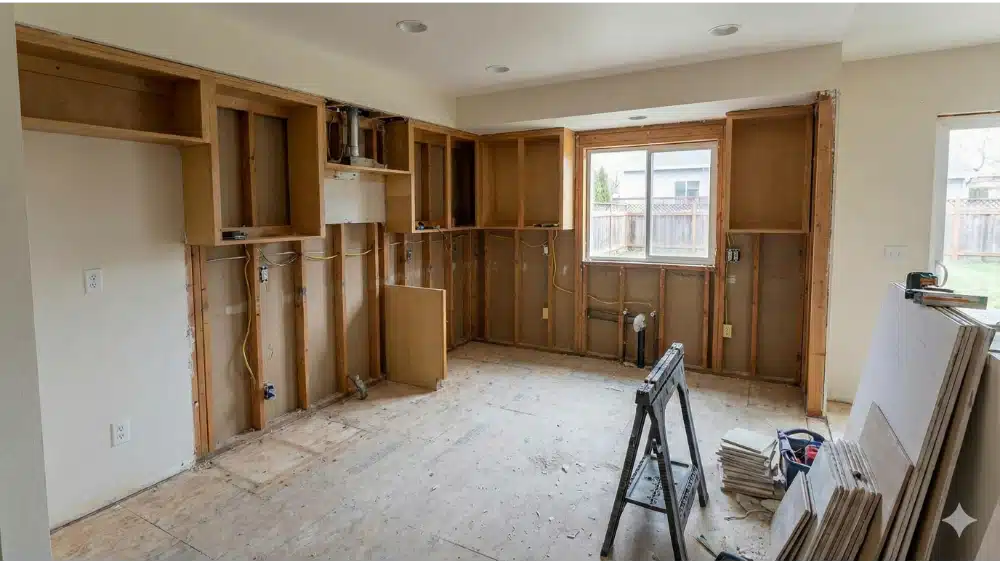A Kitchen That Is Being Remodeled