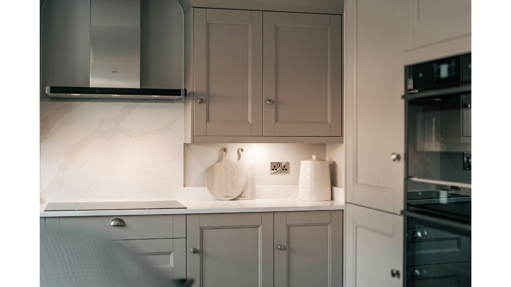 Gray Kitchen Cabinets In A Home