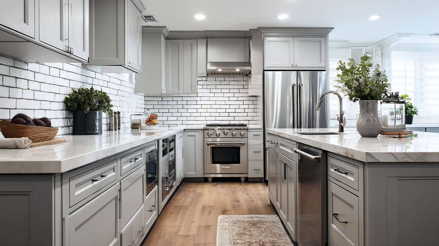 Shaker Style Kitchen Cabinets: A Timeless Choice With Modern Appeal For 2025 Contentcreationteamkova Gray Shaker Cabinets In A Transitional 01Abc2E3 530F 465C 9695 07419Dae21Df