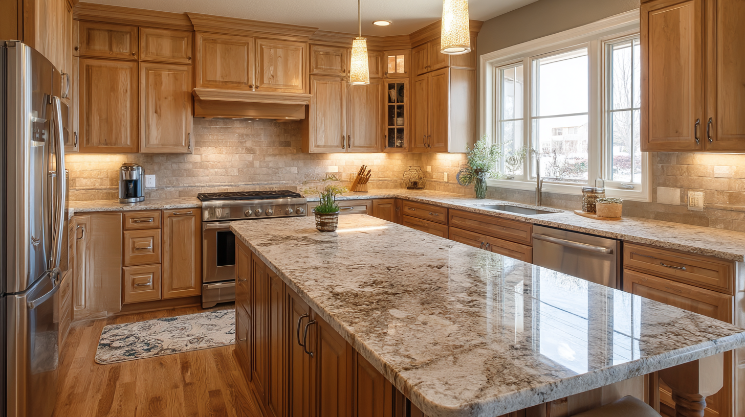 How To Clean Wood Kitchen Cabinets Without Damaging The Wood Contentcreationteamkova Medium Tone Oak Cabinets Paired With Gr 63Fdcf23 647F 45C4 8D66 8995A34220F7