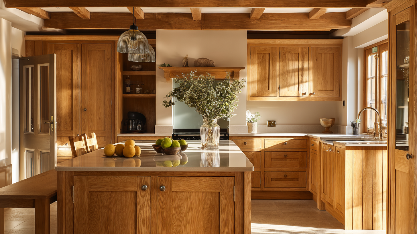 How To Make Oak Kitchen Cabinets Look Modern (2025 Design Guide) Contentcreationteamkova Natural Oak Kitchen Cabinets With Visib D7279741 A386 4F51 Abf7 3Cf15Cc00E6D