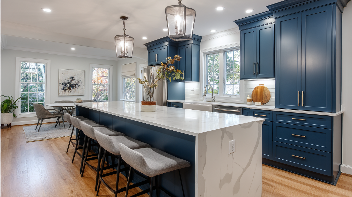 Shaker Style Kitchen Cabinets: A Timeless Choice With Modern Appeal For 2025 Contentcreationteamkova Navy Blue Shaker Style Cabinets In Mode 2867D793 Ae90 4Bb4 9195 94C39E322B67