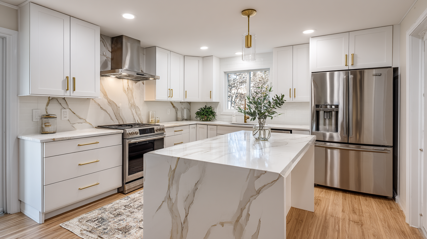 How To Measure Countertops The Right Way: A Complete Homeowner’s Guide Contentcreationteamkova Clean Installed Rta Cabinets In A Finis 44E05683 Ee5C 46Ab Acba Ebcbda9B9403