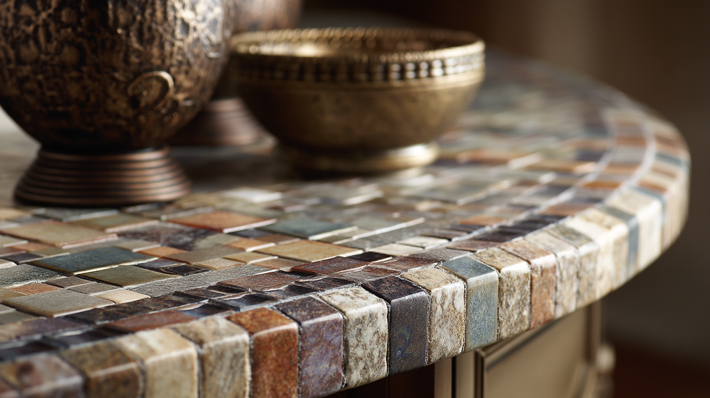 Contentcreationteamkova Mosaic Tile Countertop With Earthy Tone 70Ea27B6 A4A4 4Ebf Bd1F Fe5A33D54F1A
