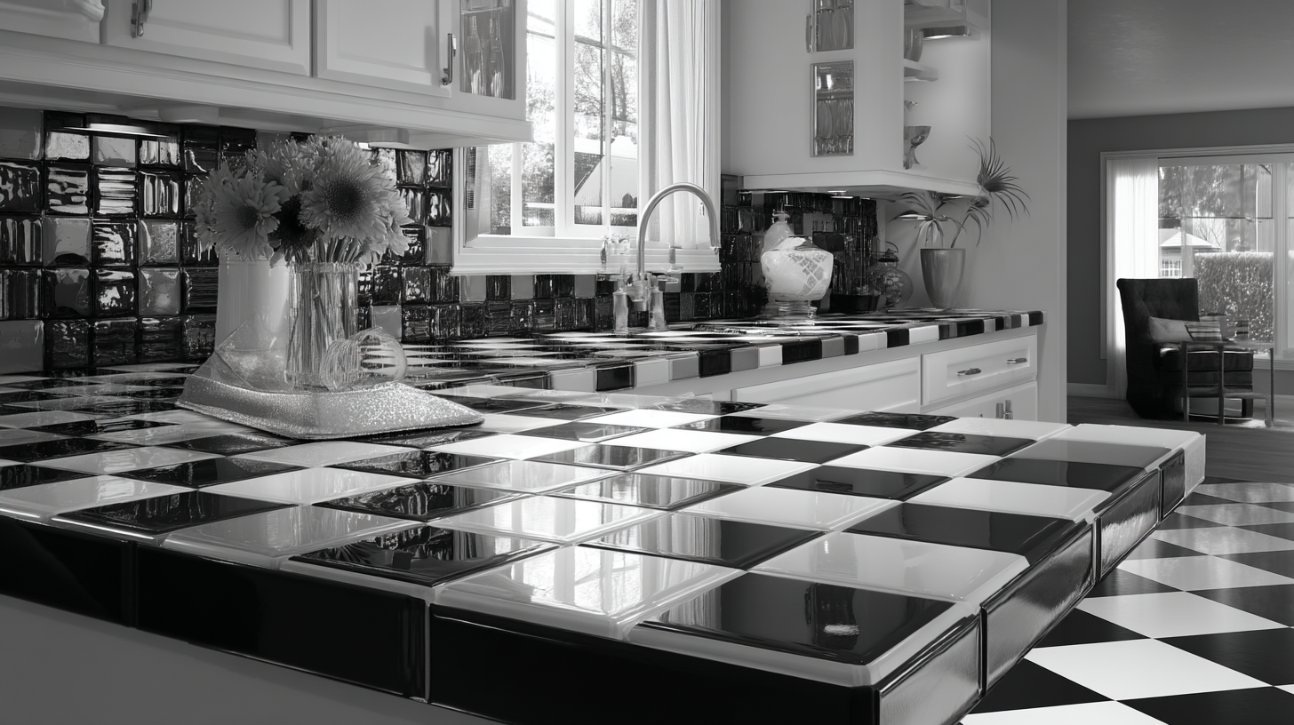 Contentcreationteamkova Retro Style Tile Countertop In Black An F40F200C 5F7B 404D 8Cd1 261Dac471Ecf