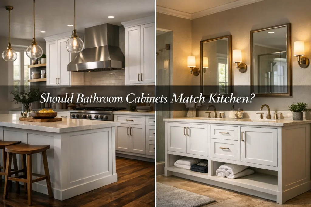Should Bathroom Cabinets Match Kitchen
