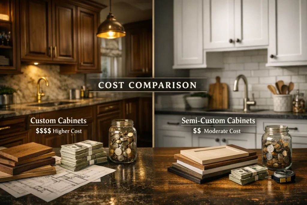 Cost Of Custom Cabinet Vs Semi Custom