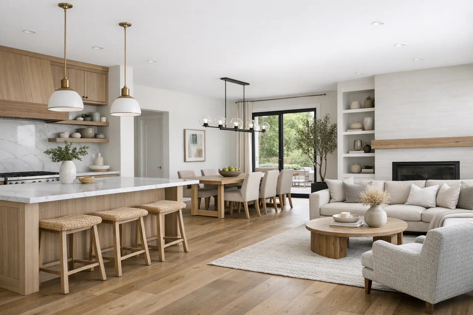 How To Harmonize Kitchen Colors With Open Spaces